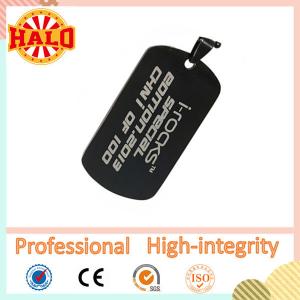 China Hot sale fashion black custom shape dog tag making wholesale