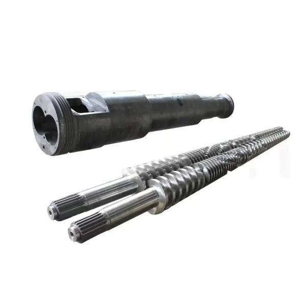 PVC UPVC Pipe Extruder Double Screw Barrel High Output For Pvc Machinery Parts