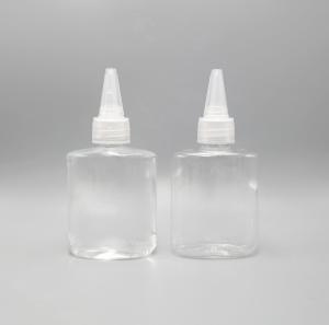 China Vape Oil Clear 50ML Twist Top Plastic Squeeze Bottles wholesale