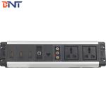 2*universal power multimedia tabletop outlets desktopsocket
