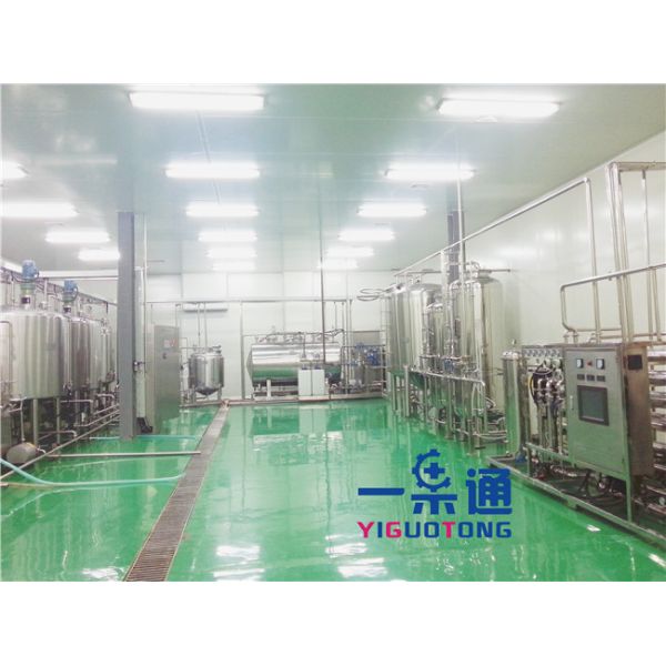 Large Capacity Liquid Filling Machine , Juice Production Line Low Noise