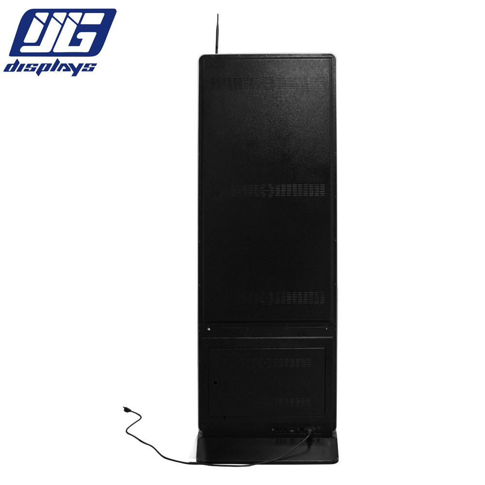 Free Standing Slim LCD Advertising Display Digital Signage Player Rectangle Shape