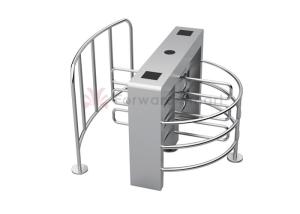 China Residential Pedestrian SS304 Waist Height Rotating Entrance Gate wholesale