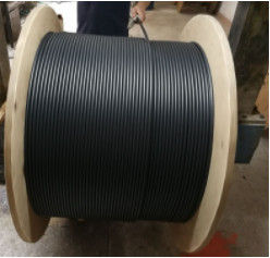 PE Sheath Figure 8 Fiber Optic Cable Single Mode Aerial GYTC8S With Steel Tape