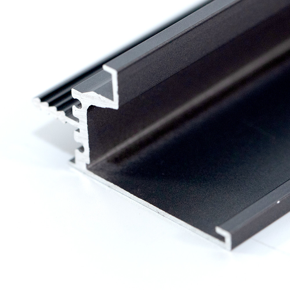 RCR 1641 Matt Grey Black Square Long Aluminium Drawer Handles