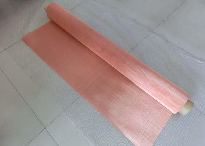 99 Pure Red Copper Wire Mesh Screen Plain Weave 2-250 Mesh 1x30 M Roll