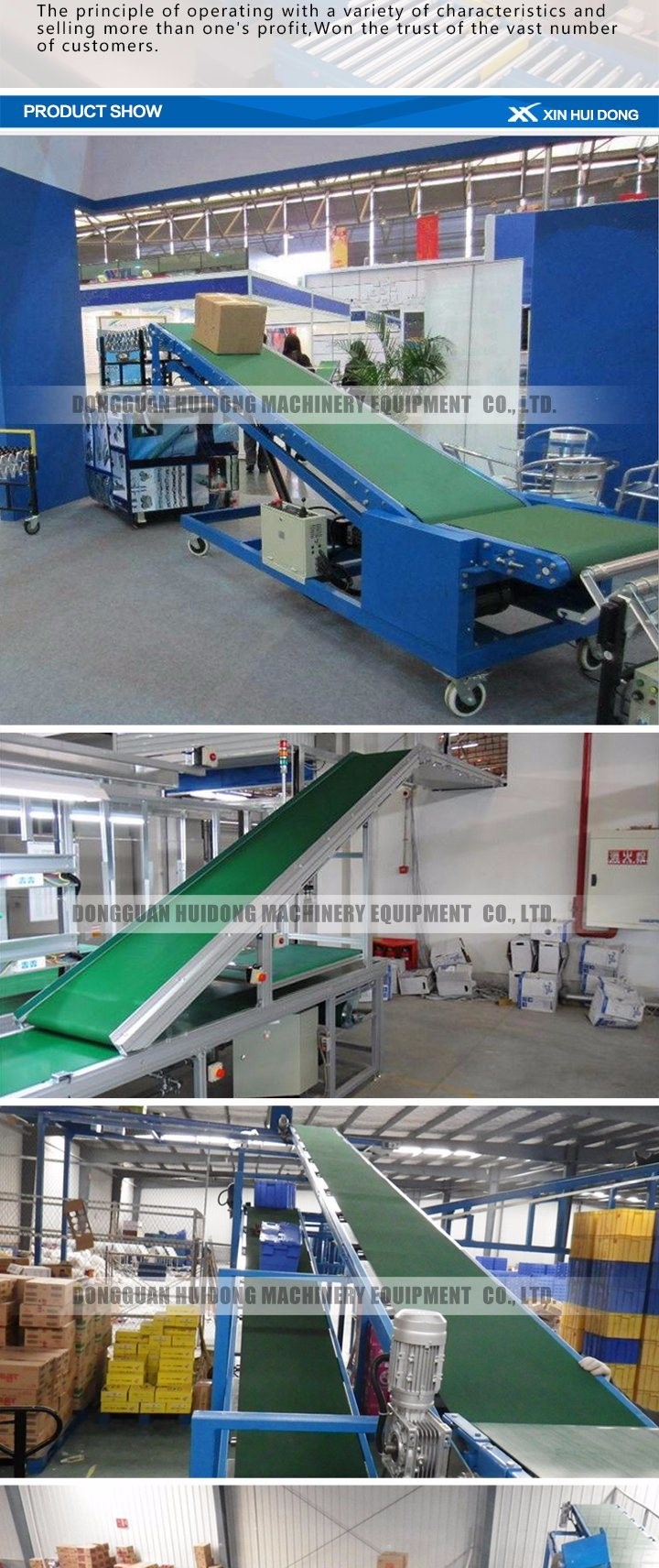 Small Assembly Line Roller Conveyors , Belt Driven Conveyor For Climbing