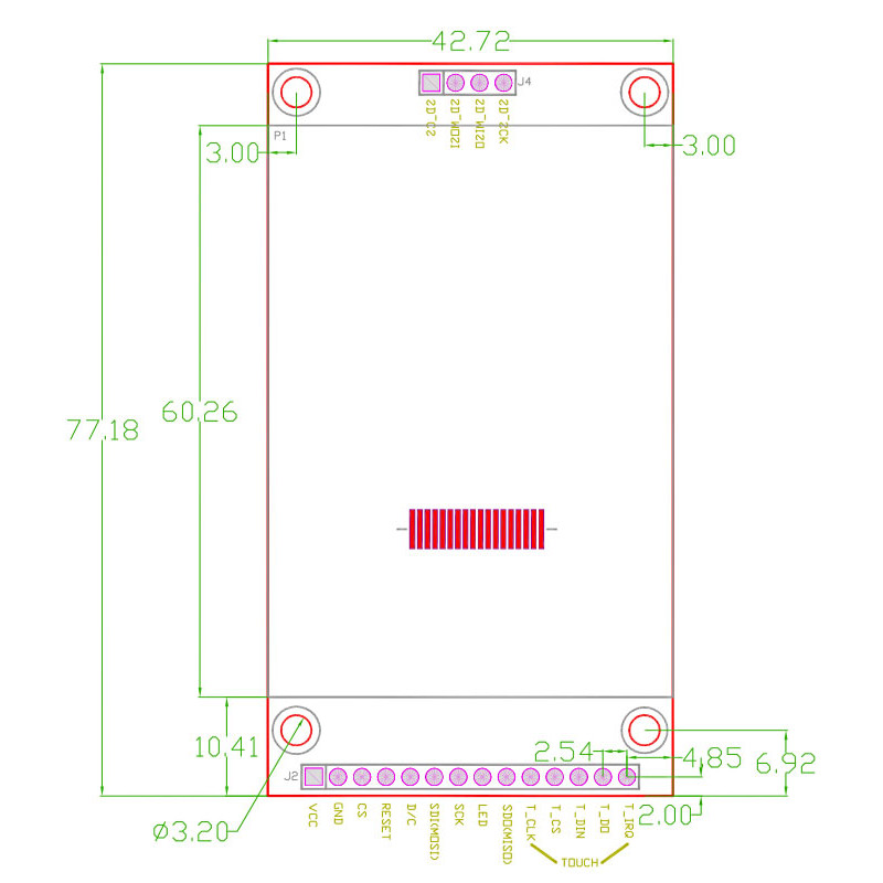 240x320 SPI Display Module ILI9341 Spi Display TFT Display Module