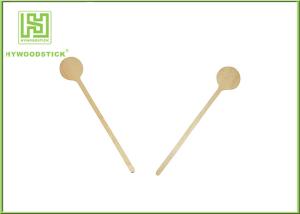 China Round End Birch Wooden Coffee Stirrer Sticks Birch Wood Personalized Drink Stirrers wholesale