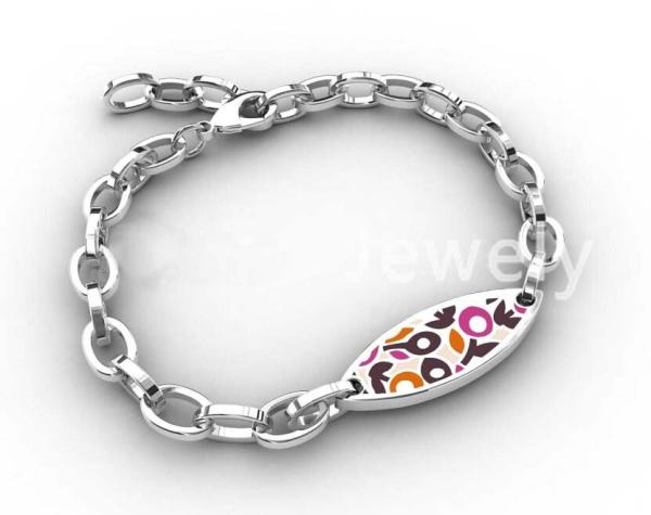 Top Quality Europe Fashion Stainless Steel Genuine Leather Silicone Bangle