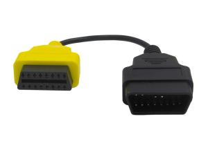 China OBD2 OBDII 16 Pin J1962 Yellow Male to Female Extension Round Cable wholesale