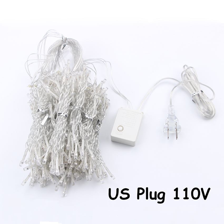 3x1/3x2/3x3m led wedding fairy string light christmas lights led fairy light garland for garden party curtain decorat