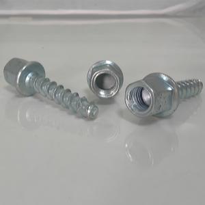 China Hex Head Concrete Screws for Fastening Objects to Masonry DIN Standard Yellow/Blue White Fastener wholesale