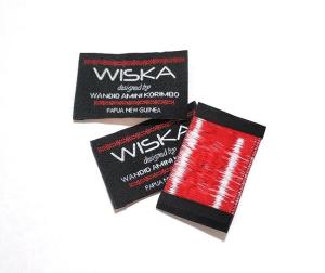 China Custom Art Logo Woven Apparel Labels Personalized Woven Sewing Labels wholesale