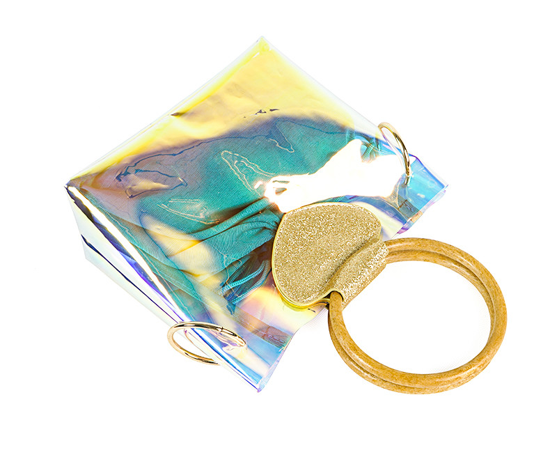 Large Capacity Holographic PVC Tote Handbags For Women