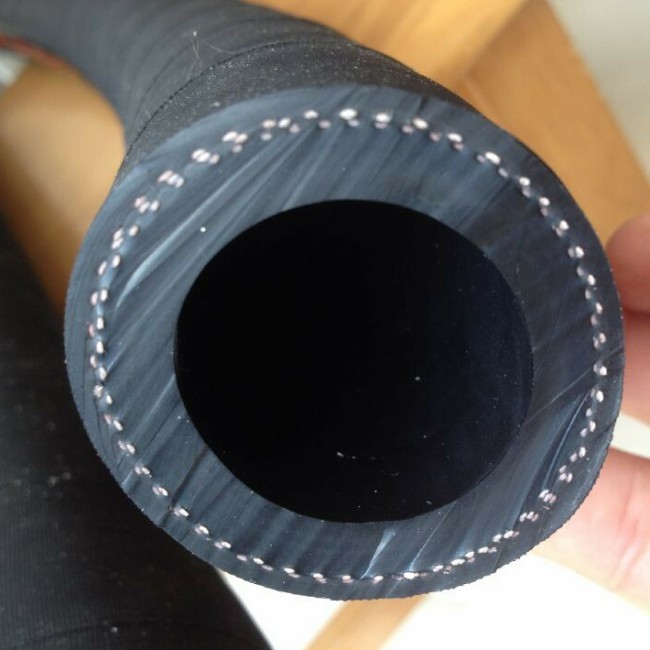 NR CR SBR Rubber Bulk Material Handling Hose With Double Layer Reinforced