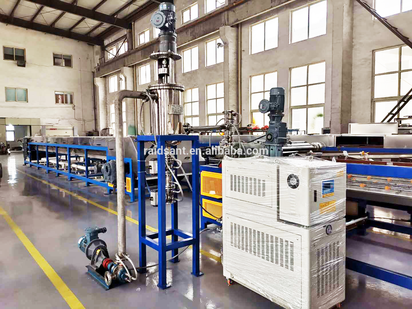 Melt chemical material steel belt granulator rotoformer