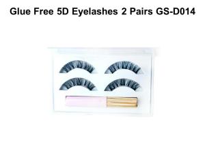 China Lightweight 2 Pairs 3D Mink Eyelashes / Natural Beauty False Eyelashes wholesale