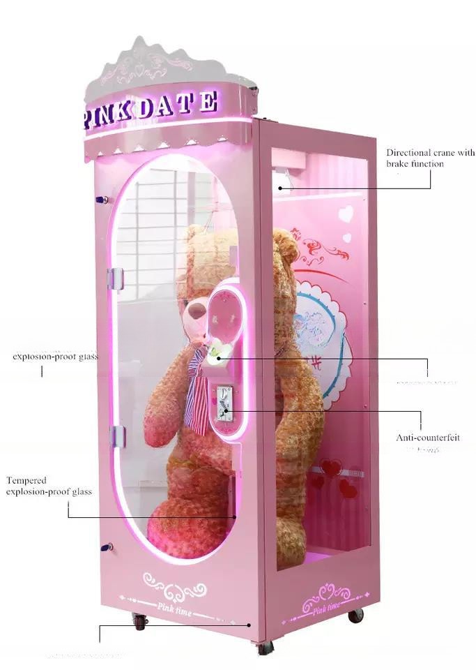 Dreamland Coin Operated Prize Gift Arcade Pink Date Cut Gift Game Machine Factory Prize Game Machine