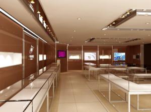 China Modular Wooden Jewelry Display Cases , Durable Retail Glass Display Case wholesale