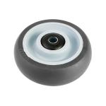 Industry Trolley Furniture TPR Soft Grey Rubber Plate Swivel Caster Wheels 3 4 5