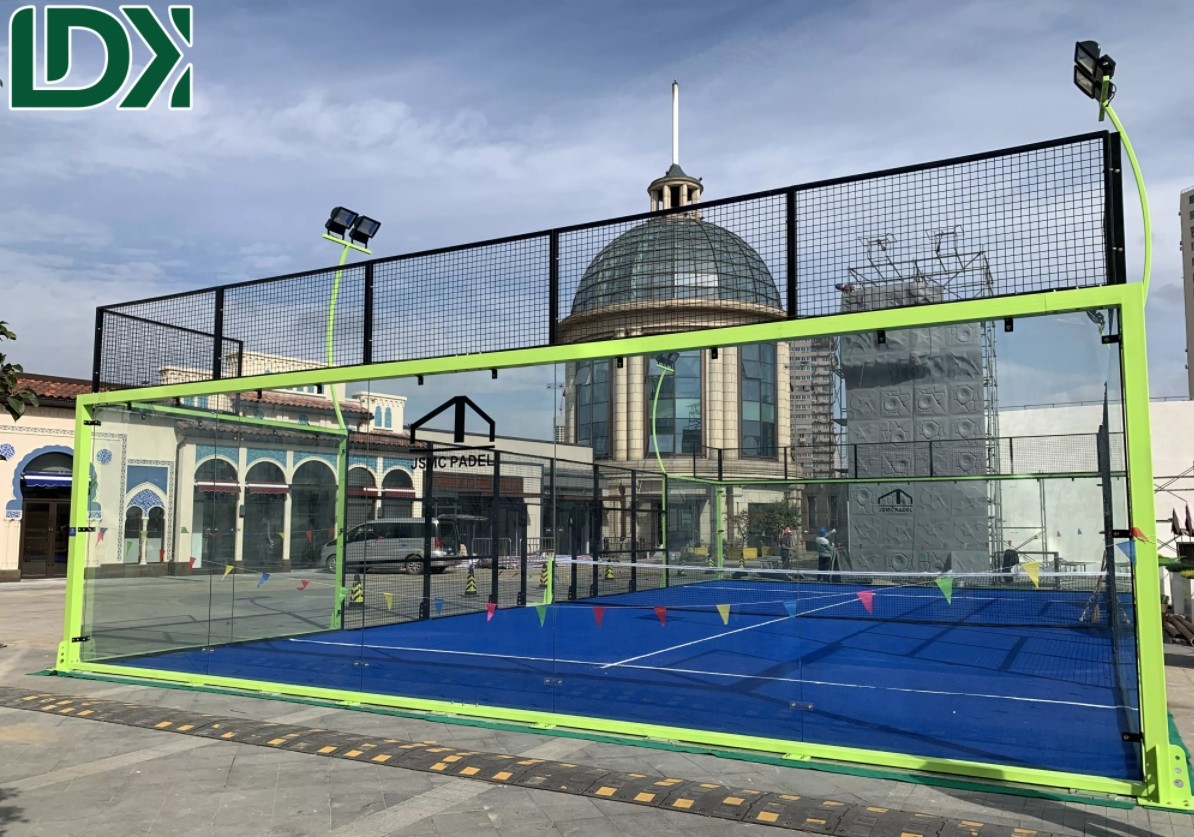 20m X 10m Outdoor Padel Court Equipment Panoramic Fields Padel Tennis