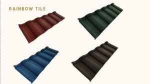 China Roman Roofs Roofing Pomona Stone Coated Metal Tile 0.4mm Thick wholesale