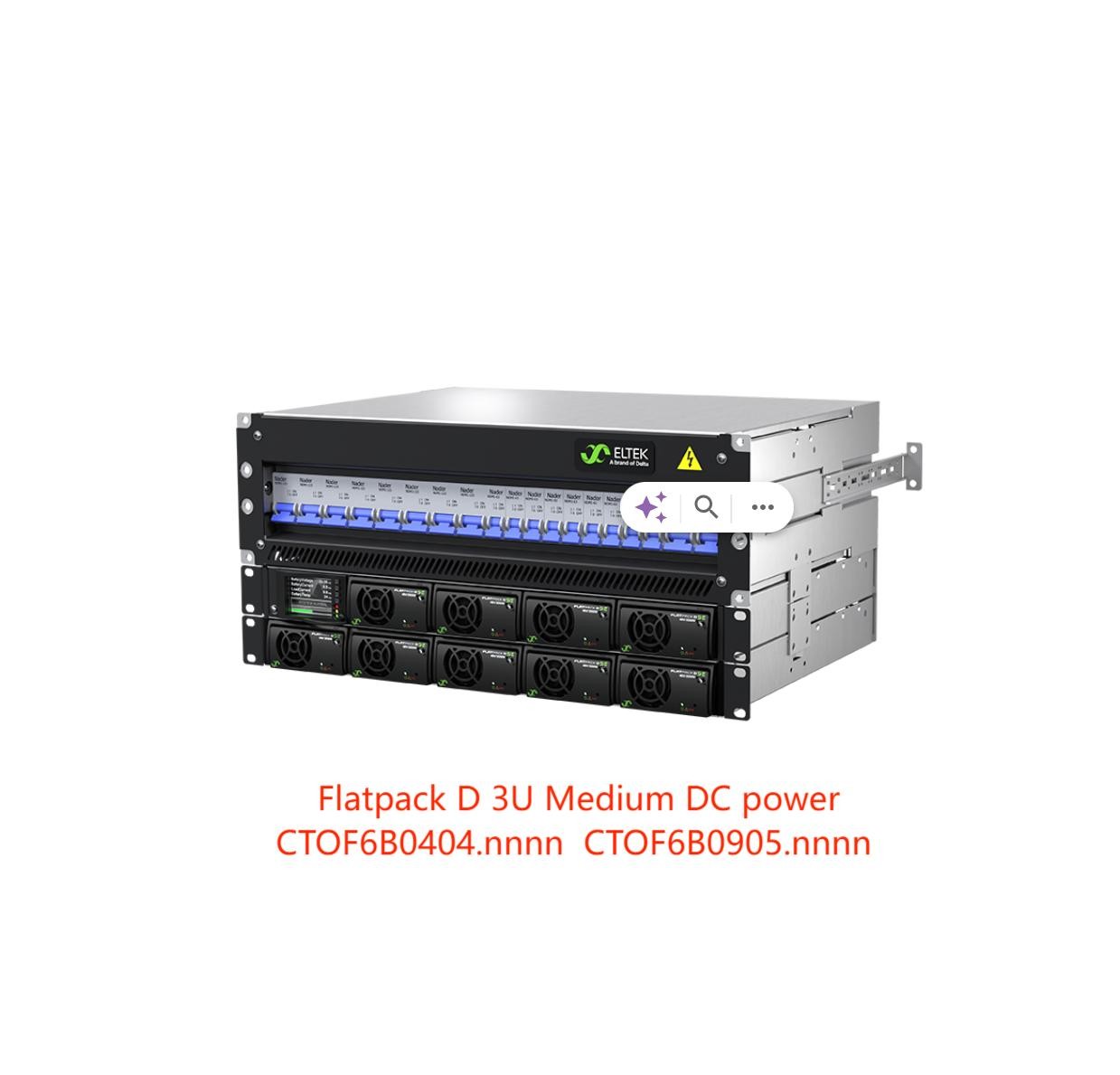 Eltek FPC Telecommunication -48Vdc 24KW DC power system with Smartpack S panel and 48V 3000W module