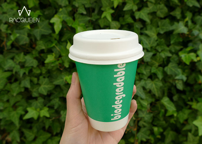 Cold / Hot Drinks Double Wall Paper Cup Full Coverage Printing