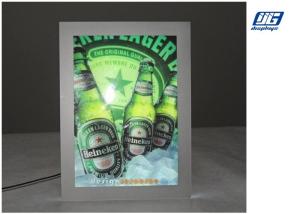 China A0 High Lighting Crystal Slim Light Box Magnetic Acrylic Sheet With Cover Panel wholesale