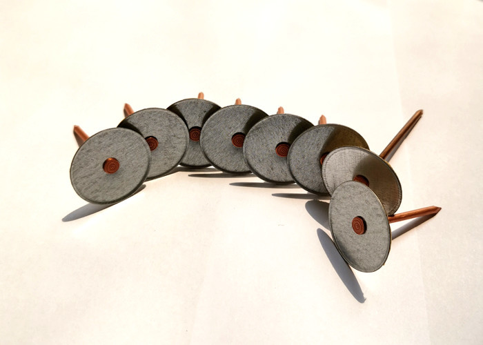 12ga Galvanized Steel Capacitor Discharge Cup Head Weld Pin For Duct Liner