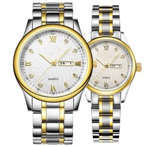 China 5ATM Waterproof Couple Quartz Watch , Sandproof Diamond Couple Watches wholesale