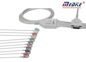 China Distal DB15pin TPU Shielded Fukuda Me KP-500 EKG Cable wholesale