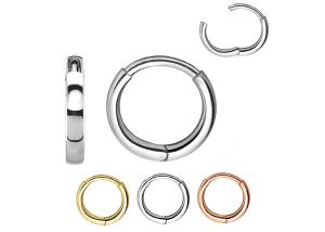 China ODM Gold Huggie Hoop Earrings , Classic Round Cartilage Stud Earrings OEM wholesale
