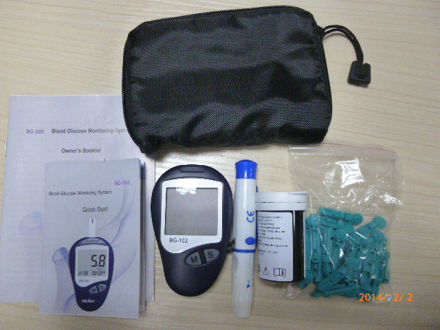 CE Blood Sugar Test Meter With Strips Fresh Capillary Whole Blood