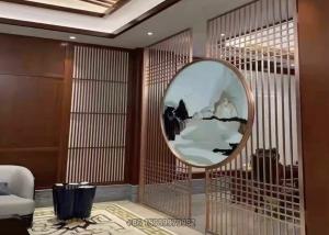 China Sandblasted Stainless Steel Room Divider 1mm Thickness Multiapplication wholesale