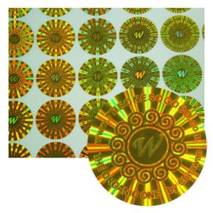 China Anti Counterfeit Design Logo 3D Holographic Security Stickers wholesale