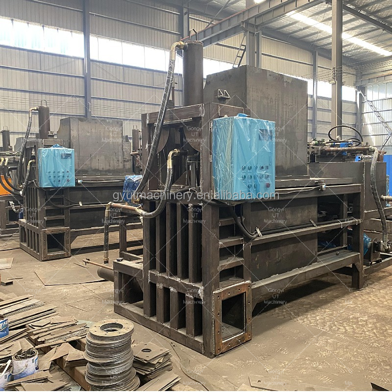 6500 KG Automatic Square Baler for Short Fibers and Waste Yarns Chamber Baling Press