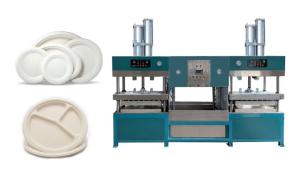 China Pulp Fiber Non Plastic Dishware Making Machine Semi Automatic wholesale