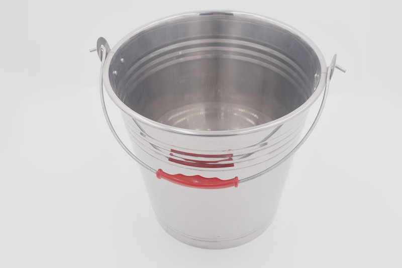 10L Party supplier champagne wine beer stainless steel ice bucket silver metal planter pail with handle
