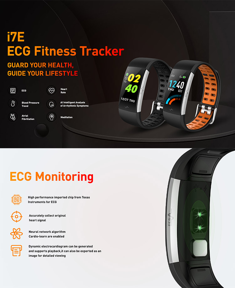 Bluetooth 4.2/5.0 PPG Sports Smart Bracelet