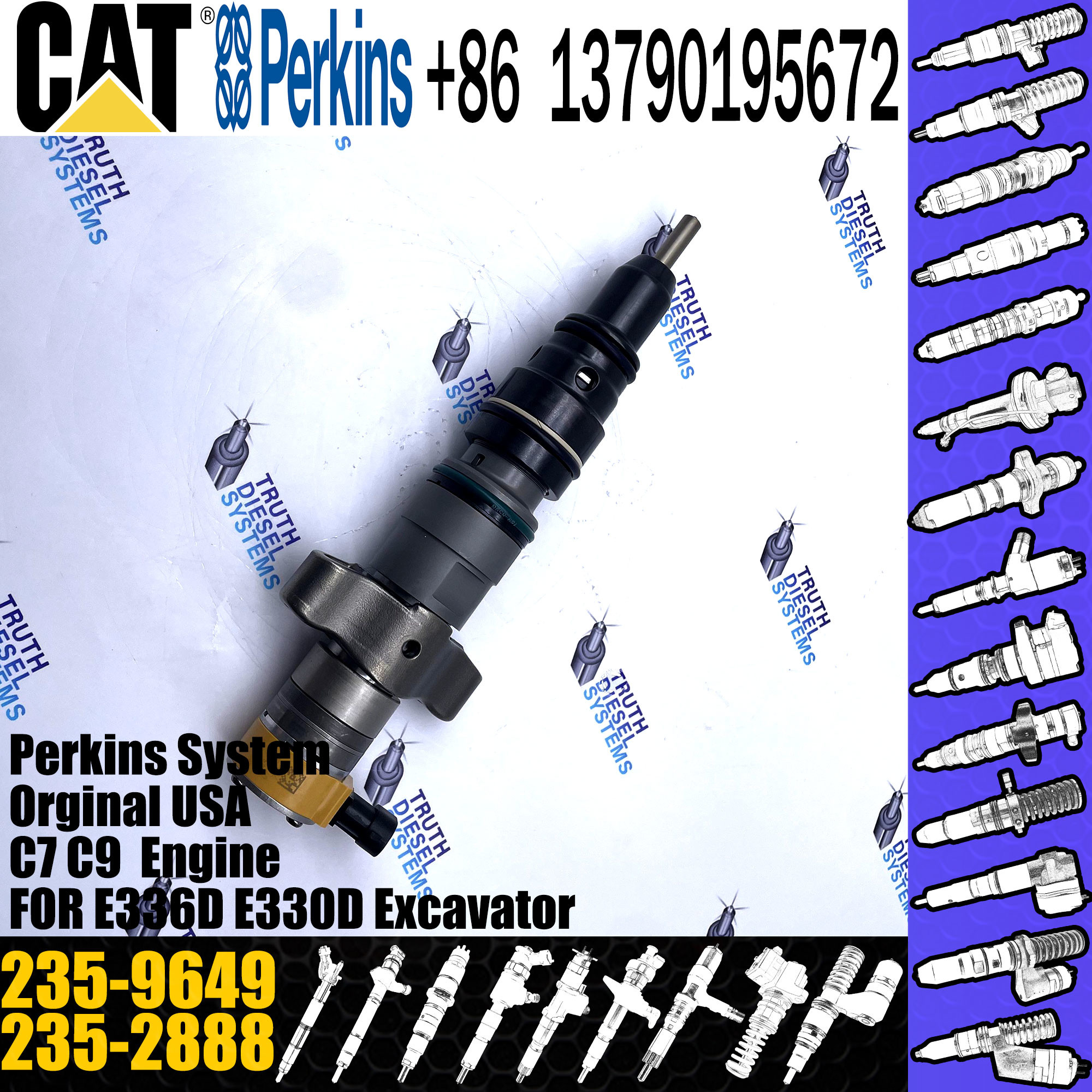 common rail injection nozzle injector 235-5261 fuel injector pump 235-5261 235-2888 235-9649 235-5518 235-1400 235-1401