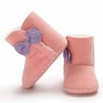 2019 winter warm cotton cute Bowknot 0-2 years girls Outdoor baby booties