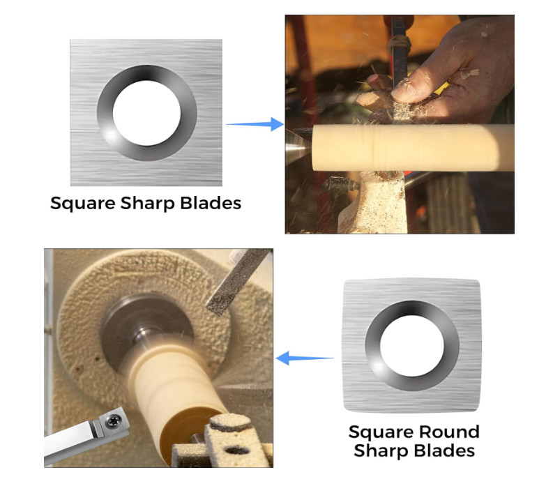 Portable Woodworking Planer With Reversible Knives Featuring Corner Bevels And Radius