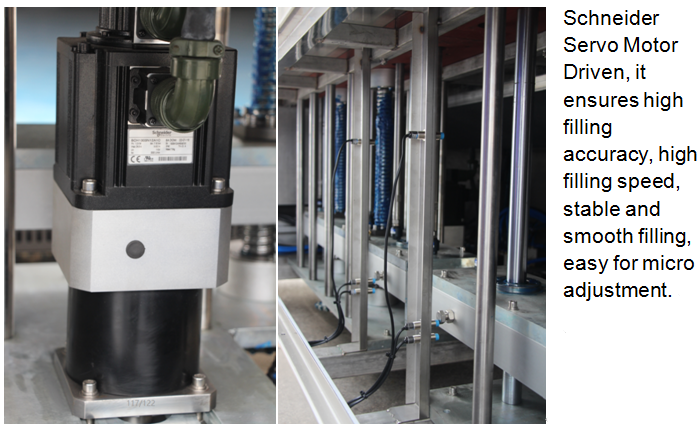 Mechanical Automatic Cosmetic Filling Machine 304 Stainless Steel Structure