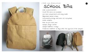 China ECO-Friendly washable kraft paper school bag wholesale