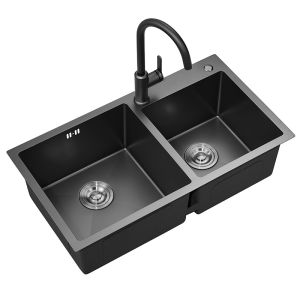 China SUS304 Stainless Steel Kitchen Sink Under Mount With overflow on sale
