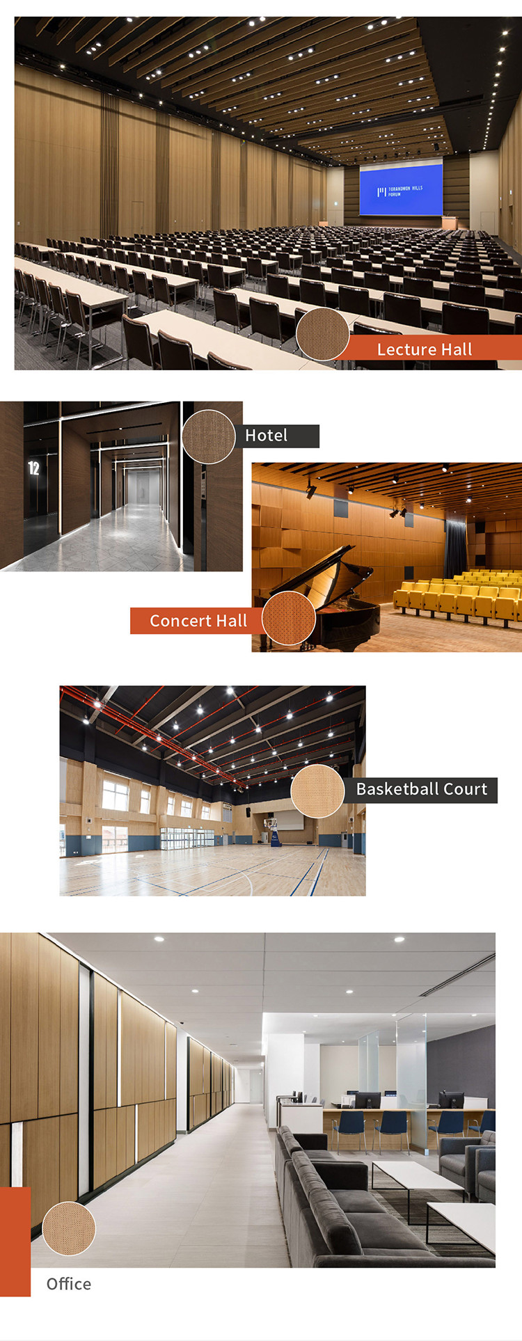 Custom Micro Perforated Wood Board , Fire Resistant Perforated Wood Ceiling Panels
