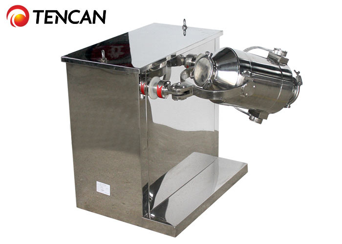 Three Dimensional Powder Mixing Machine , 5 - 100L Powder Blender Machine