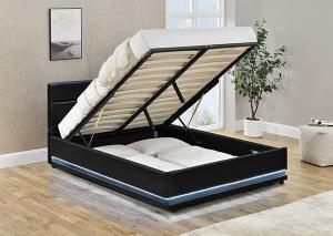 China Faxu Leather Ottoman Storage Bed wholesale
